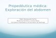 Propedéutica médica: Exploración del abdomen Pablo Sarasquete Fariña Medicina Familiar y Comunitaria Complexo Hospitalario Universitario de Santiago
