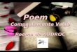 Poema Compactamente Vacío Poema de AUDROC Llega tu transparencia en las distancias cómo la infinita idea adormecida
