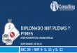 DIPLOMADO NIIF PLENAS Y PYMES INSTRUMENTOS FINANCIEROS SEPTIEMBRE DE 2015 NIC 39 – NIIF 9- S. 11 y S. 12