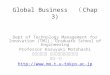 Global Business 　（ Chap 3)
