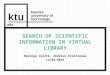 Search  of scientific information in virtual library