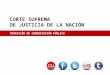 CORTE SUPREMA DE JUSTICIA DE LA NACIÓN