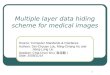 Multiple layer data hiding scheme for medical images