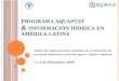 programa AQUASTAT &  Información Hídrica en América Latina