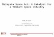 Malaysia Space Act: A Catalyst for a Vibrant Space Industry