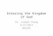 Entering the Kingdom of God