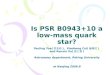 Is PSR B0943+10 a low-mass quark star?