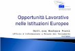 Opportunità Lavorative nelle Istituzioni Europee