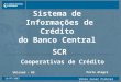 Sistema de  Informações de Crédito  do Banco Central  SCR