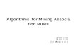 Algorithms  for Mining Association Rules