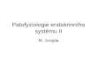 Patofyziologie endokrinního systému II