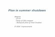 Plan in summer shutdown
