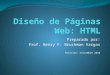Diseño de Páginas Web: HTML