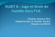 SUJET 6.- Juge et Droit de Famille dans l’UE