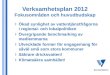 Verksamhetsplan 2012 Fokusområden och huvudbudskap