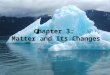 Chapter 3:  Matter and Its Changes