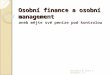 Osobní finance a osobní management