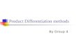 Product Differentiation methods