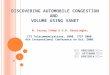 DISCOVERING AUTOMOBILE CONGESTION AND  VOLUME USING VANET