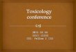 Toxicology conference