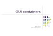 GUI containers