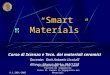â€œ Smart Materials â€‌