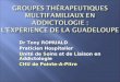Groupes thérapeutiques multifamiliaux en Addictologie :  l’ experience  de la Guadeloupe