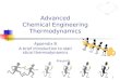 Advanced Chemical Engineering Thermodynamics