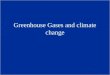 Greenhouse Gases and climate change
