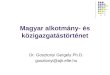 Magyar alkotmány- és közigazgatástörténet