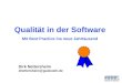 Qualität in der Software Mit Best Practice ins neue Jahrtausend