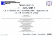 Seminario n. 226/2013 La riforma del condominio –approvata  il 20 novembre 2012