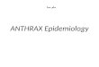 ANTHRAX Epidemiology