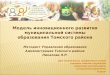 Модель инновационного развития муниципальной системы образования Томского района