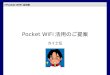 Pocket WiFi 活用のご提案 カイ士伝