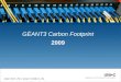 GˆANT3 Carbon Footprint 2009