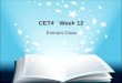 CET4   Week 12
