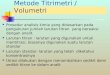 Metode Titrimetri  /  Volumetri