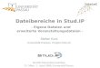 Dateibereiche in Stud.IP - Eigene Dateien und erweiterte Veranstaltungsdateien -