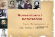 Humanizam i Renesansa
