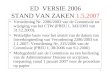 ED  VERSIE 2006 STAND VAN ZAKEN  1.5.2007