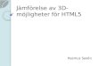 Jämförelse av 3D-möjligheter för HTML5