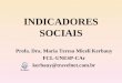 INDICADORES SOCIAIS