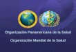 Organización Panamericana de la Salud Organización Mundial de la Salud