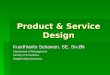 Product & Service Design