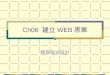 Ch06  建立 WEB 表單