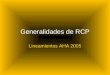 Generalidades de RCP