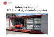 Information om  MSB:s skogsbrandsdepåer