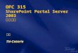 OFC 315 SharePoint Portal Server 2003 企业定制
