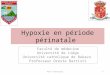 Hypoxie en période périnatale